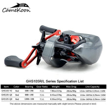 Load image into Gallery viewer, CAMEKOON Left/Right Hand Saltwater Baitcasting Reel
