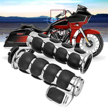 Load image into Gallery viewer, 22mm 1&quot; Chrome Handle Bar Hand Grips
