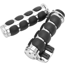 Load image into Gallery viewer, 22mm 1&quot; Chrome Handle Bar Hand Grips
