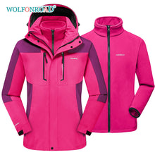 Load image into Gallery viewer, WOLFONROAD Winter 3 in 1 Jackets Women&#39;s
