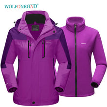 Load image into Gallery viewer, WOLFONROAD Winter 3 in 1 Jackets Women&#39;s
